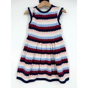 Janie and Jack Girl's Striped Sweater Dress Size 7